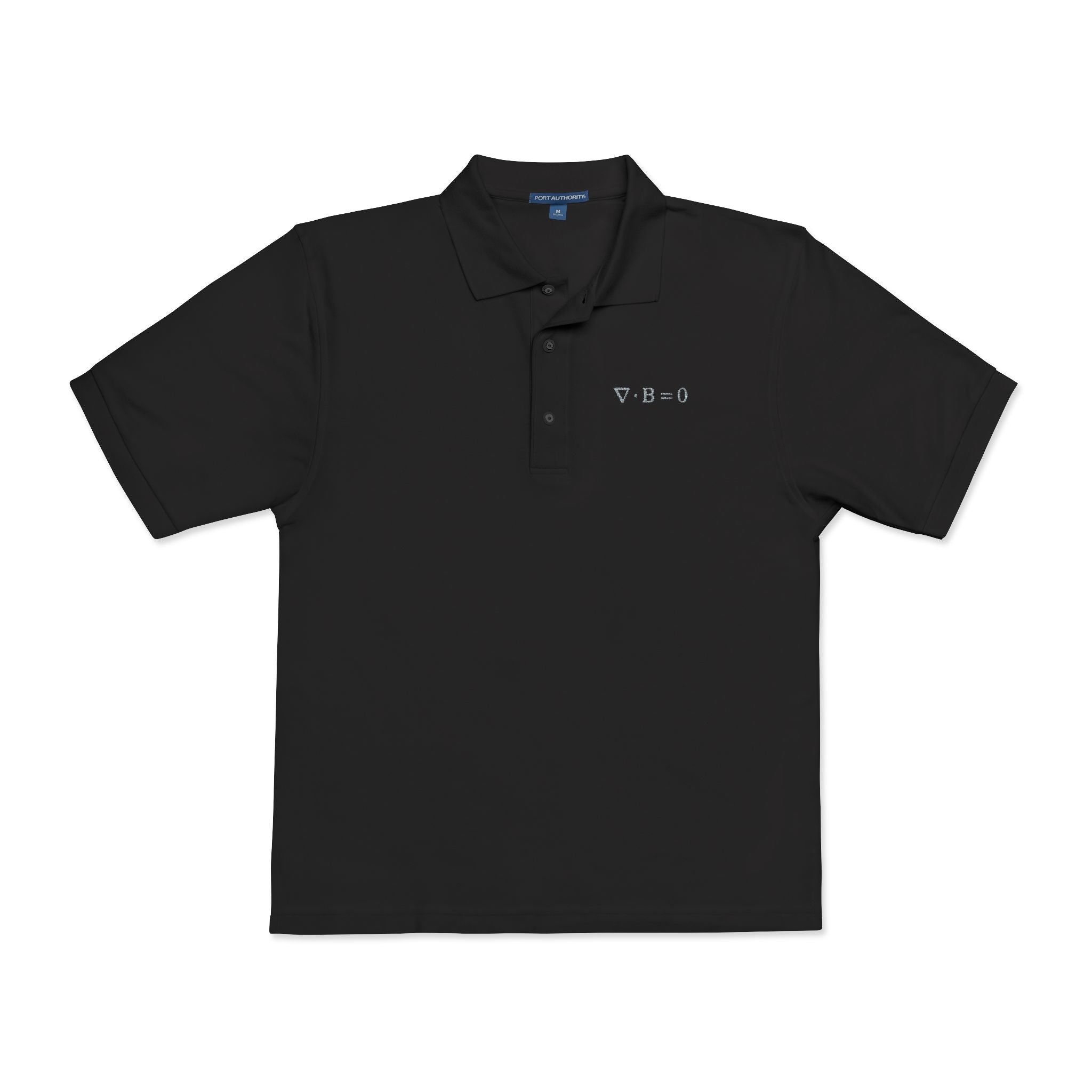 Gauss Law for Magnetism Embroidered Polo  Physics Nerd Logo