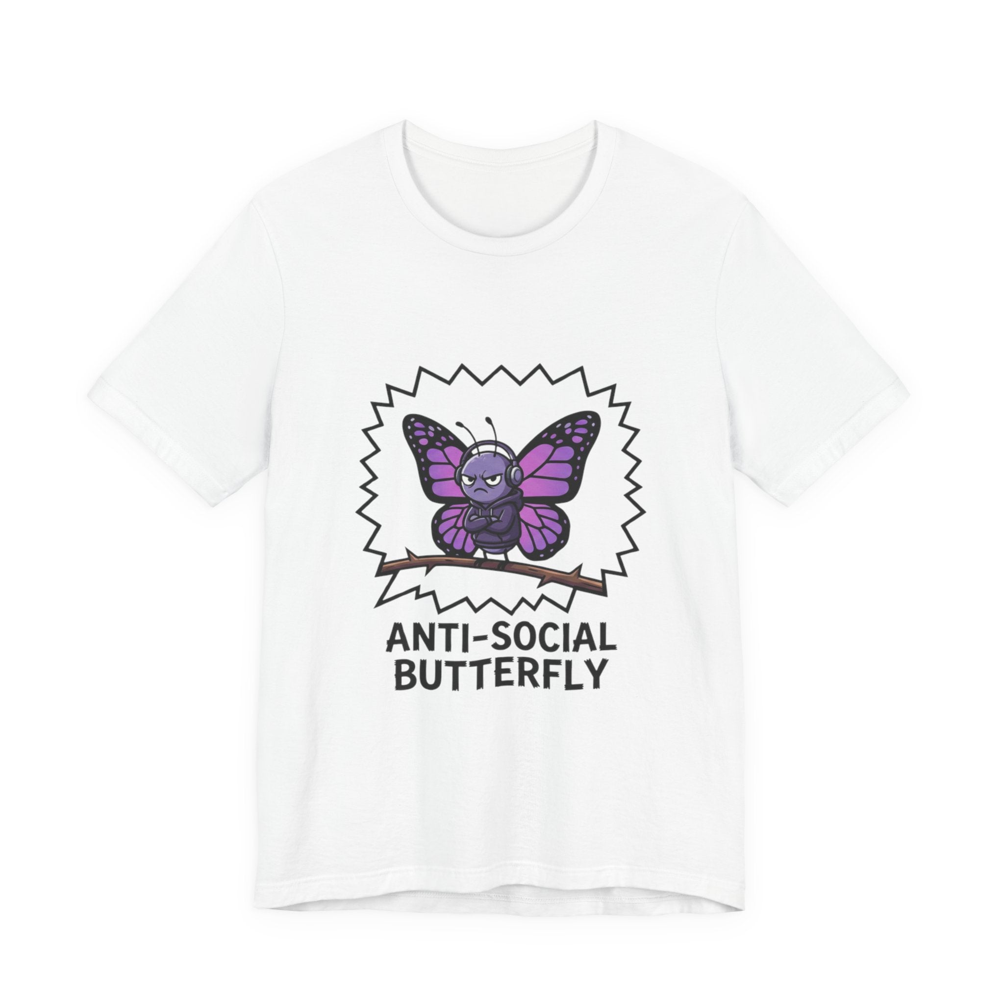 Anti-Social Butterfly T-Shirt | Funny Quote Tee