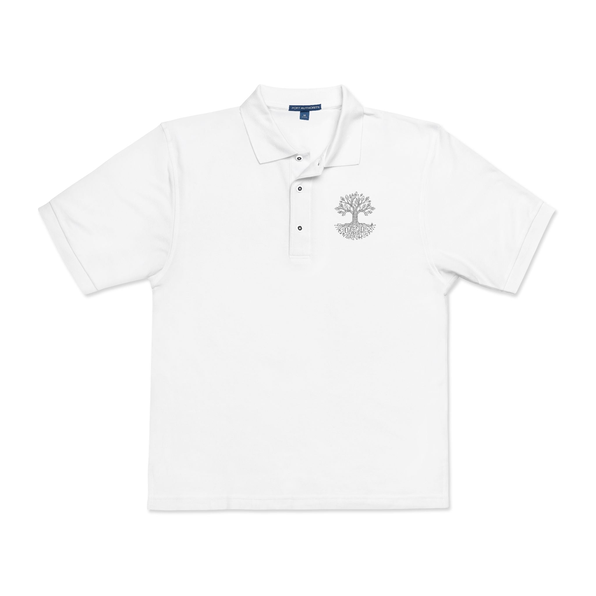 Circuit Tree Embroidered Polo — Tech Engineer Polo Shirt