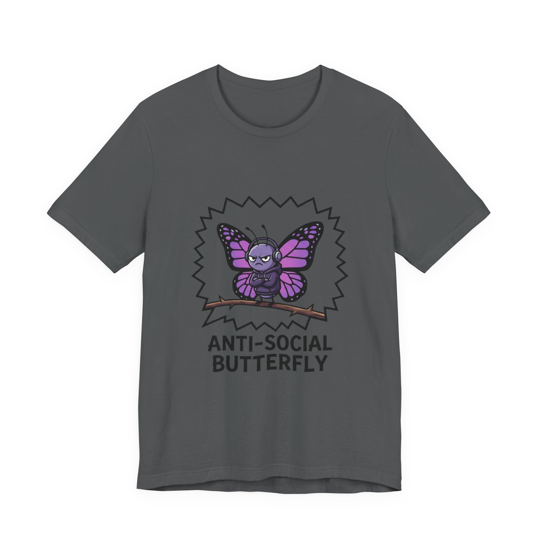 Anti-Social Butterfly T-Shirt | Funny Quote Tee