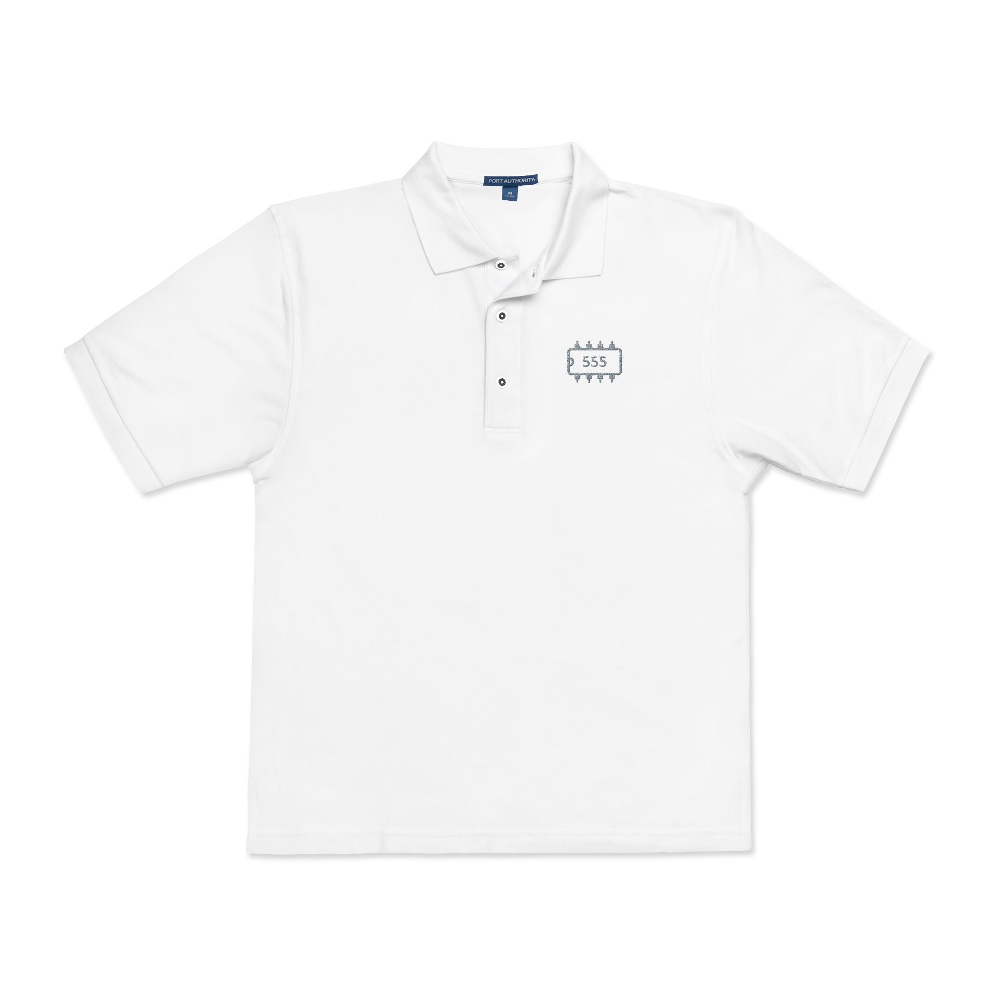 555 Timer Chip Retro-Tech Polo Shirt | Electronic Engineer Tribute
