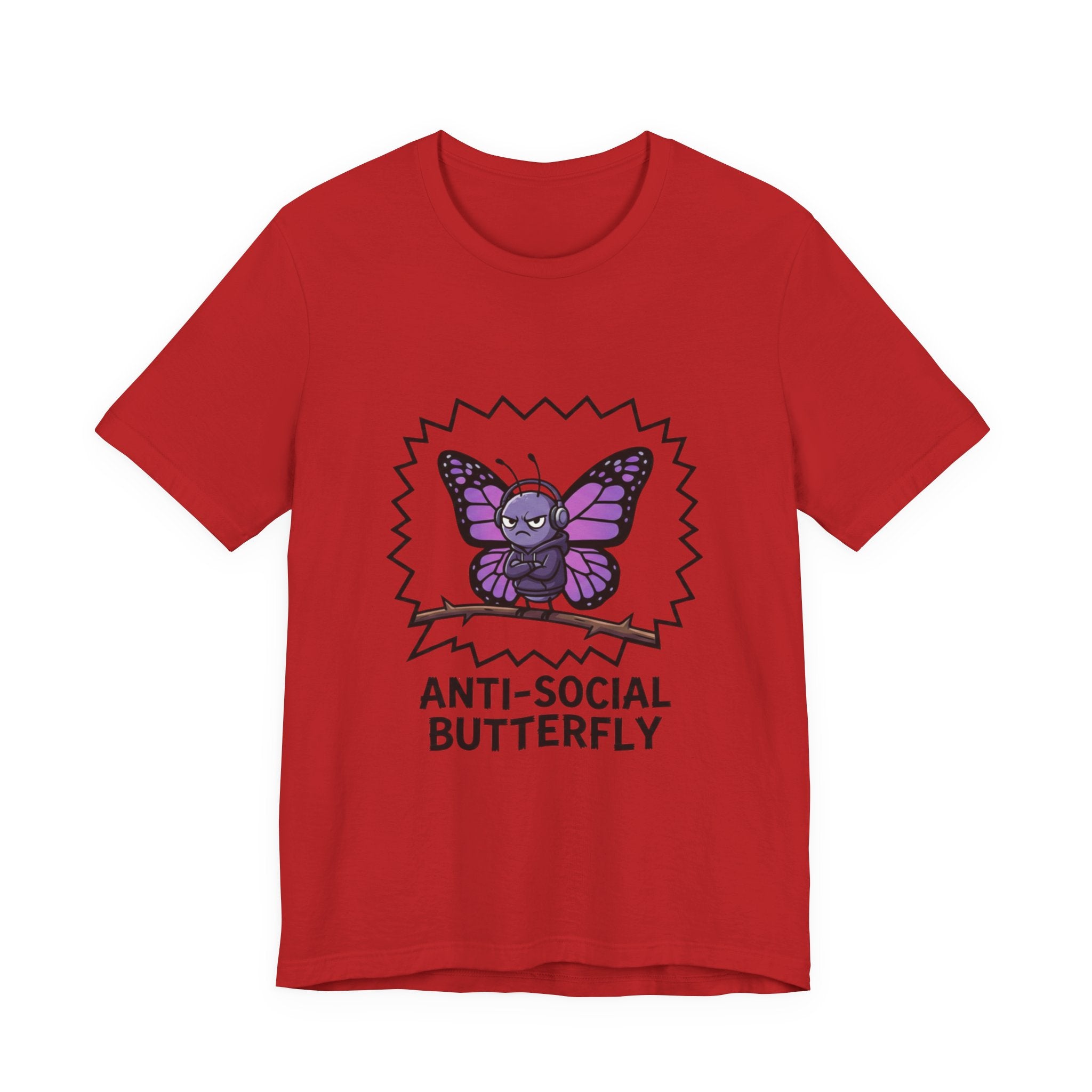 Anti-Social Butterfly T-Shirt | Funny Quote Tee