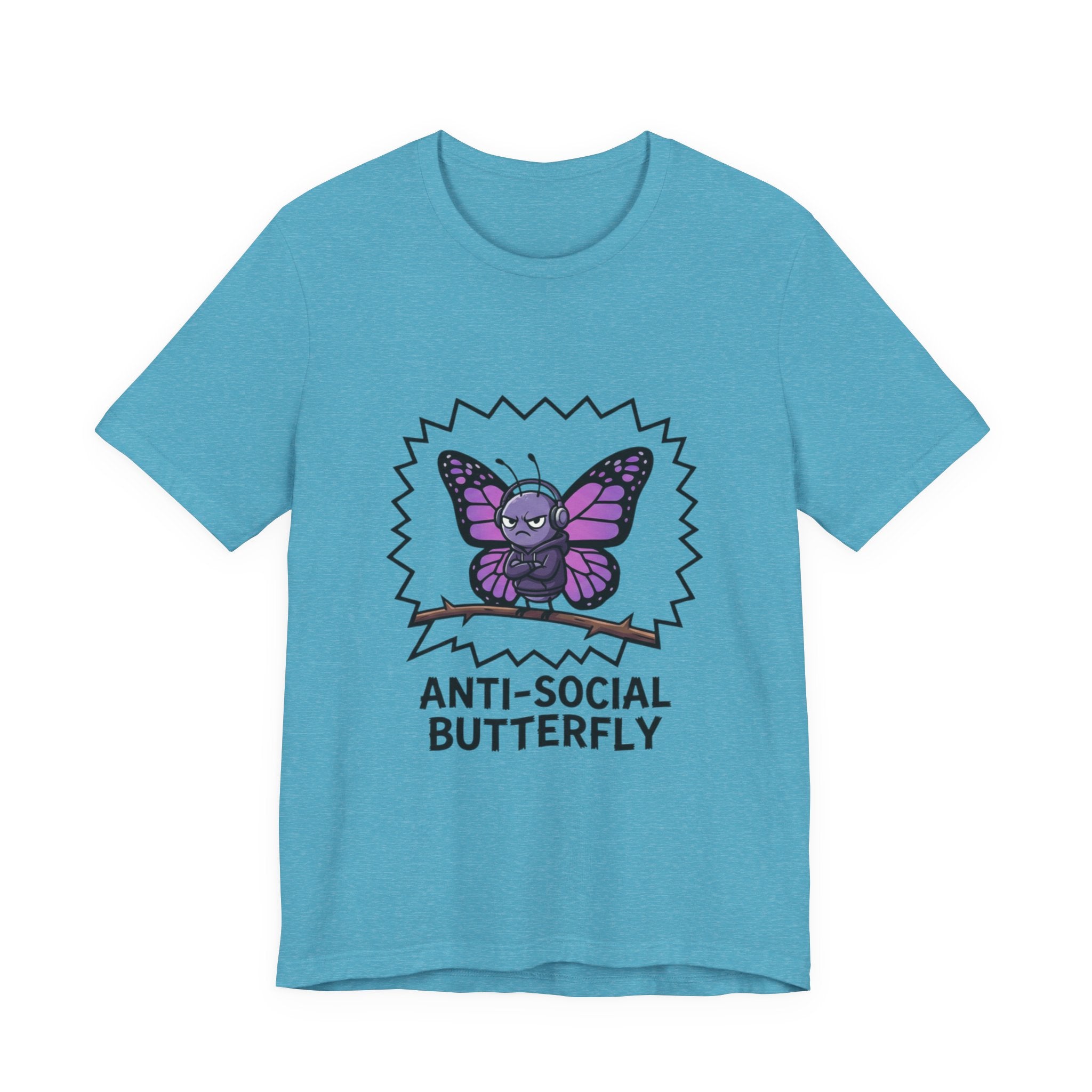 Anti-Social Butterfly T-Shirt | Funny Quote Tee