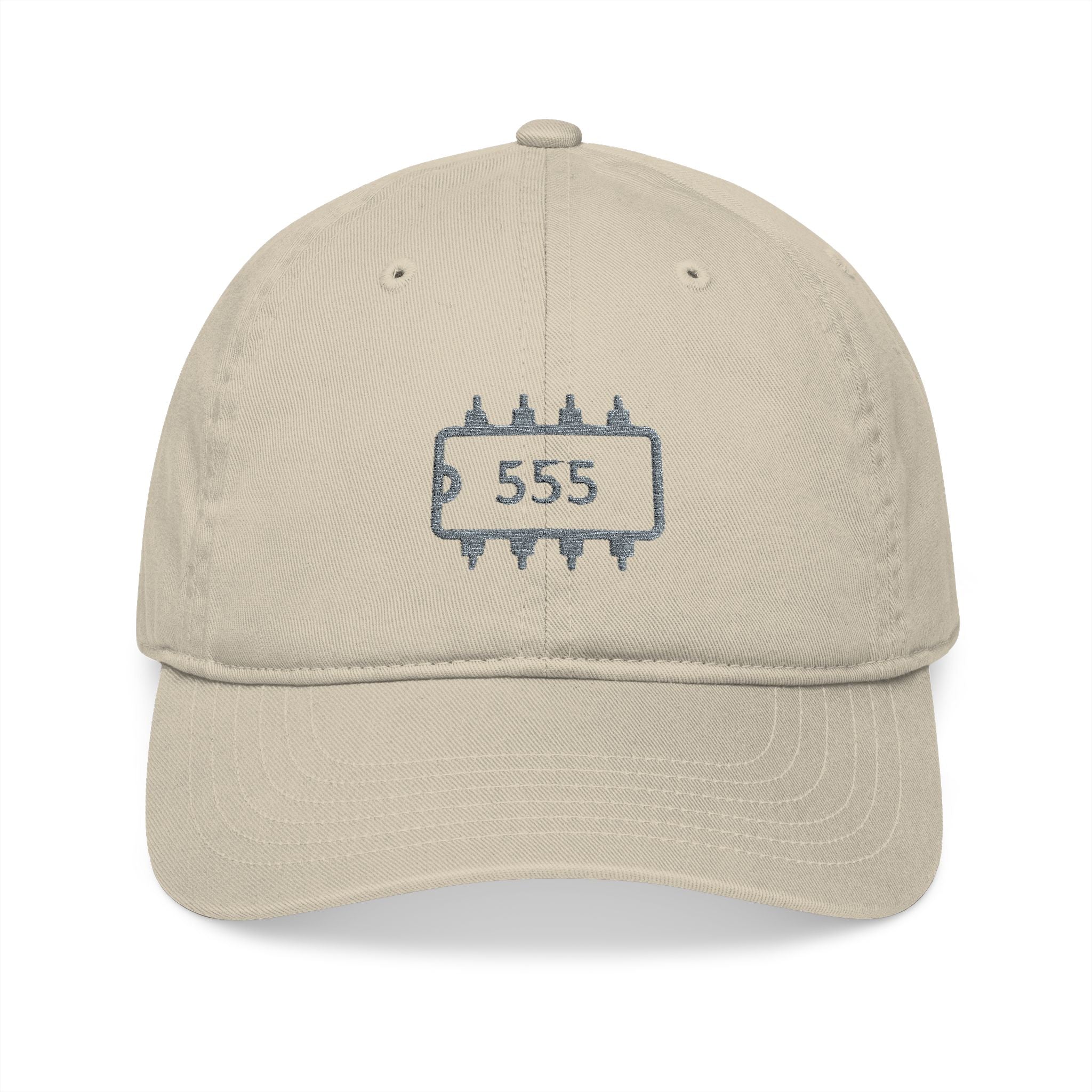 555 Timer IC Outline Cap  Embroidered Electronics Hat