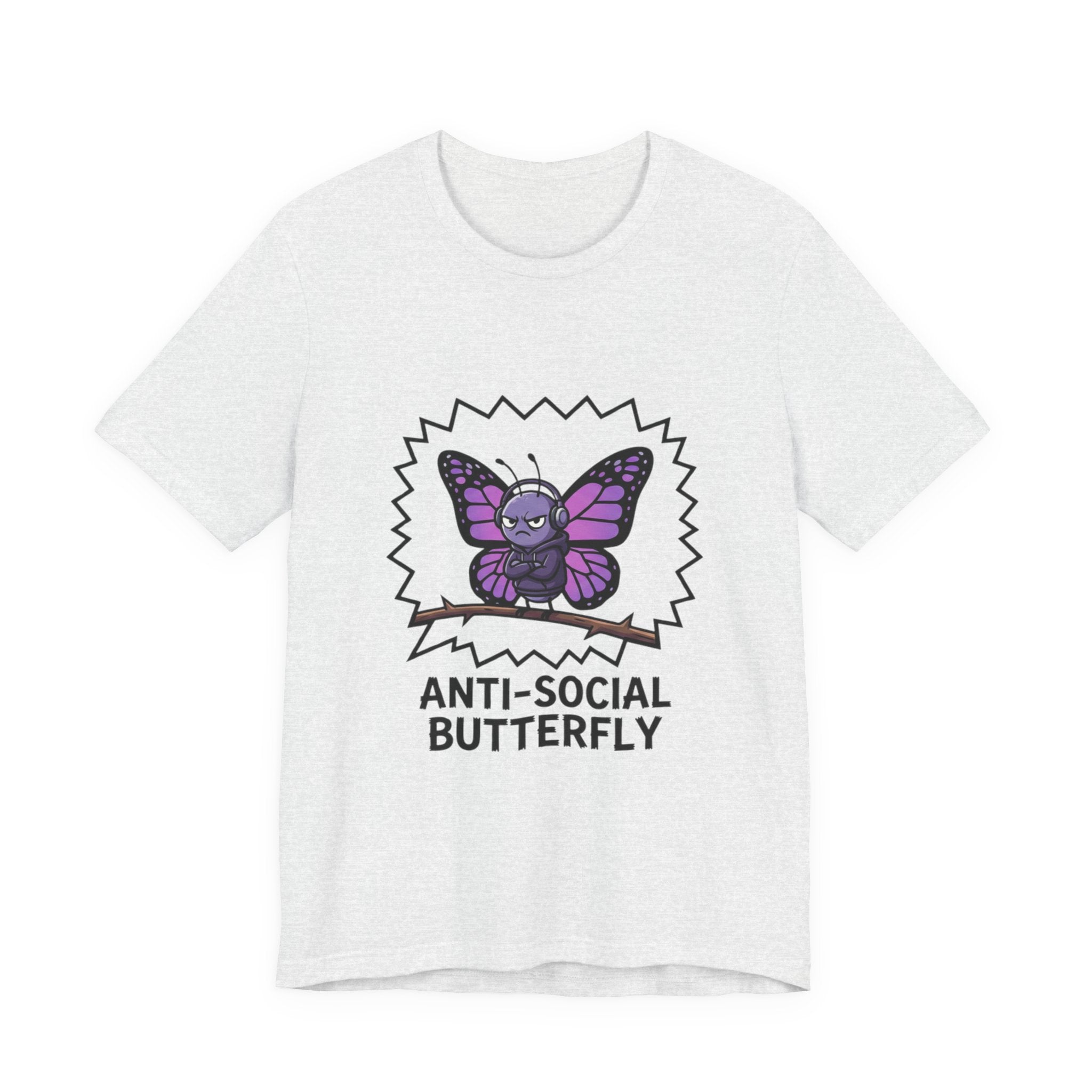 Anti-Social Butterfly T-Shirt | Funny Quote Tee