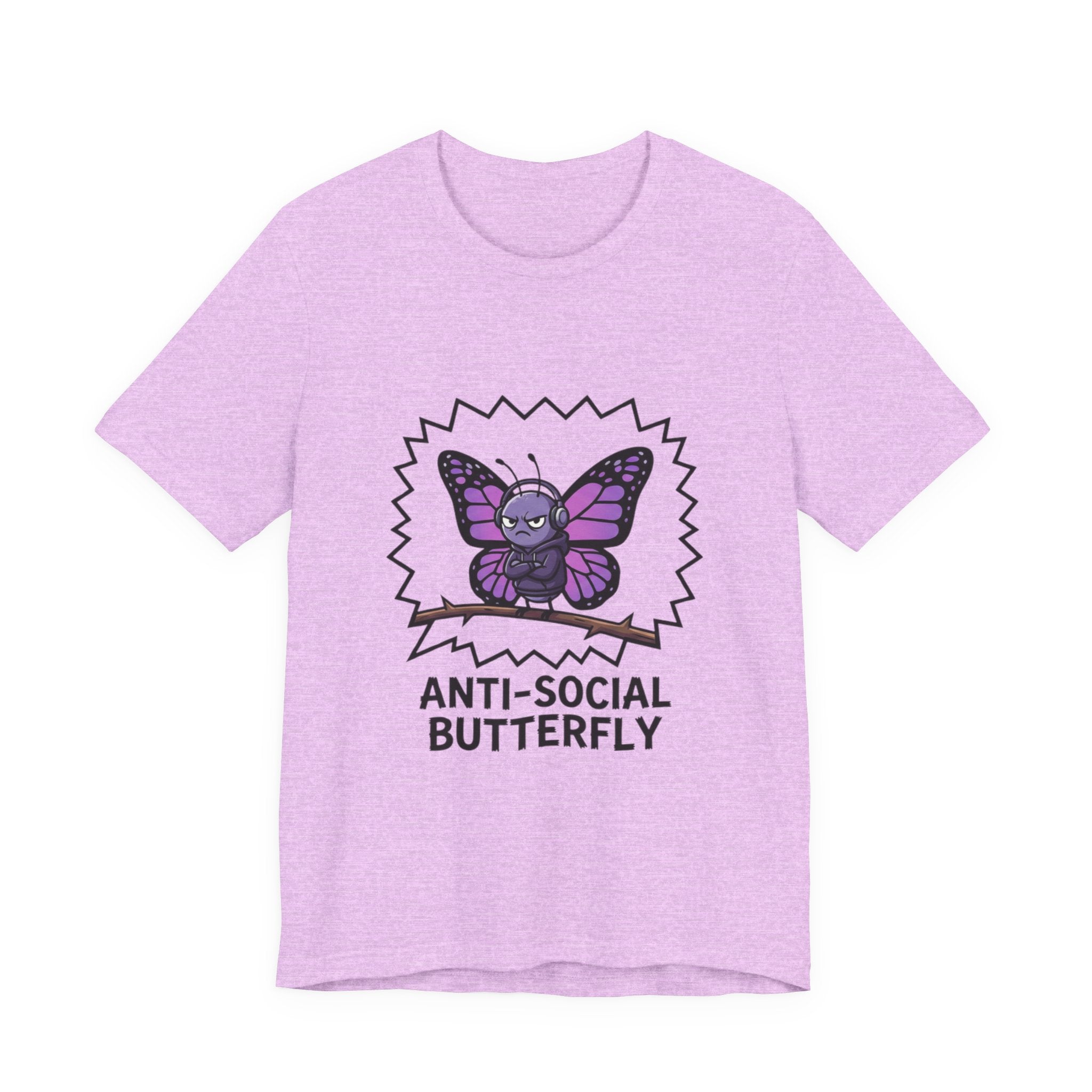 Anti-Social Butterfly T-Shirt | Funny Quote Tee